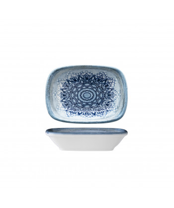 Blue Voyage Coppetta Rettang. Cm 12,5x9 Gural New Bone China Digital Print Confezione Da 12